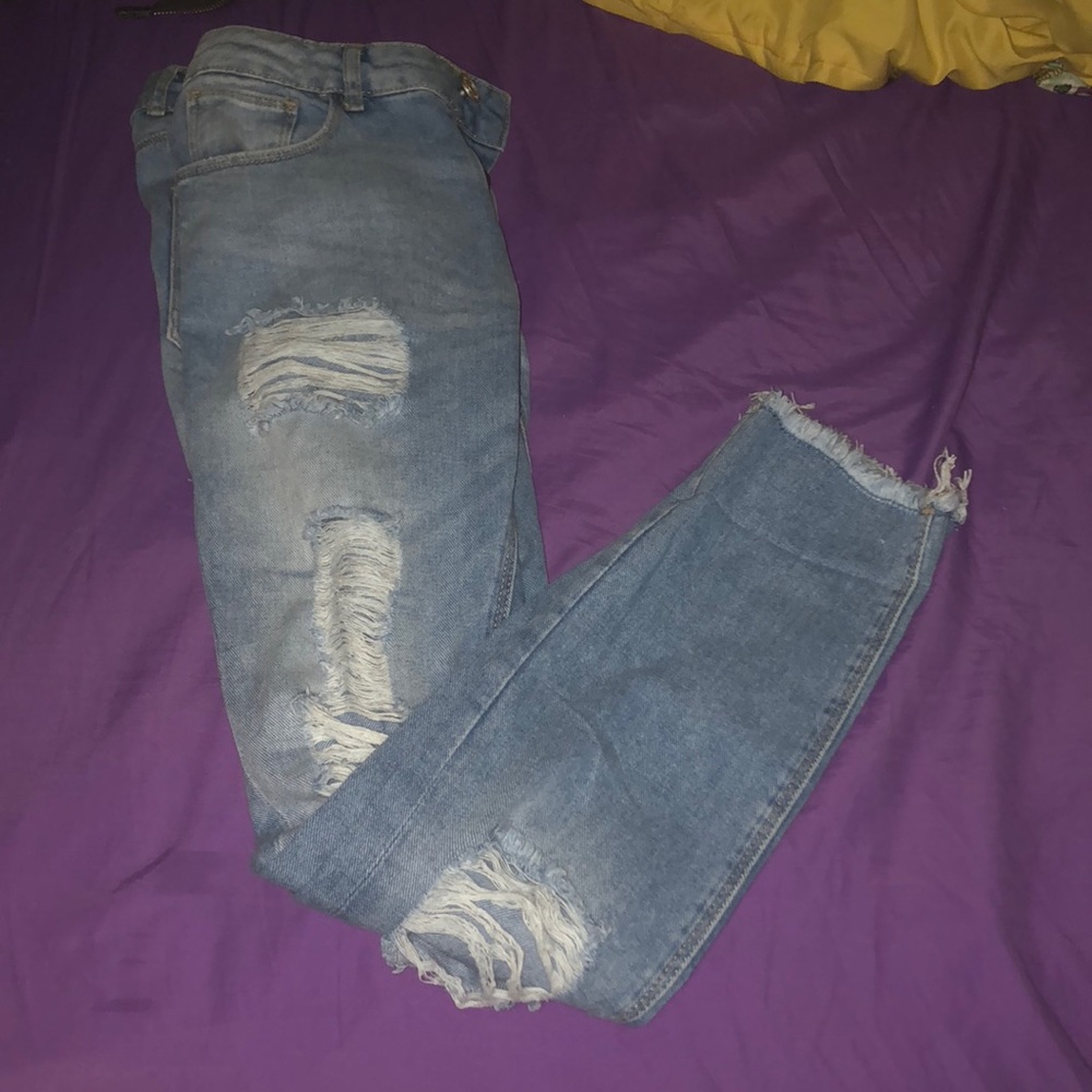 ripped mom jeans